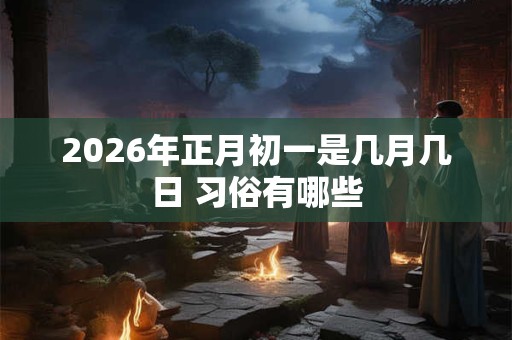 2026年正月初一是几月几日 习俗有哪些