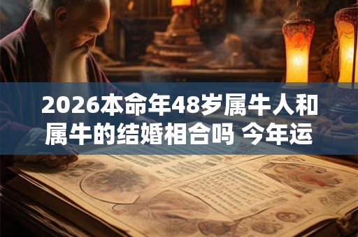 2026本命年48岁属牛人和属牛的结婚相合吗 今年运势如何 2026本命年48岁属牛人和属牛的结婚相合吗 今年运势如何