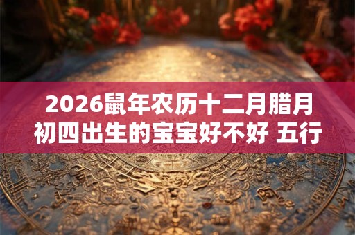 2026鼠年农历十二月腊月初四出生的宝宝好不好 五行缺什么