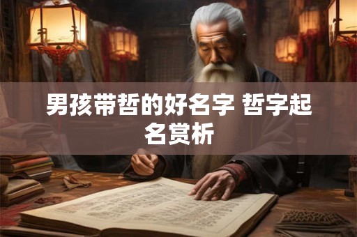 男孩带哲的好名字 哲字起名赏析 男孩带哲的好名字 哲字起名赏析