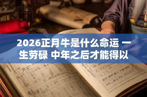 2026正月牛是什么命运 一生劳碌 中年之后才能得以提升 2026正月牛是什么命运 一生劳碌 中年之后才能得以提升