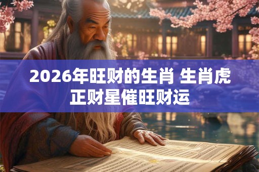 2026年旺财的生肖 生肖虎正财星催旺财运 2026年旺财的生肖 生肖虎正财星催旺财运