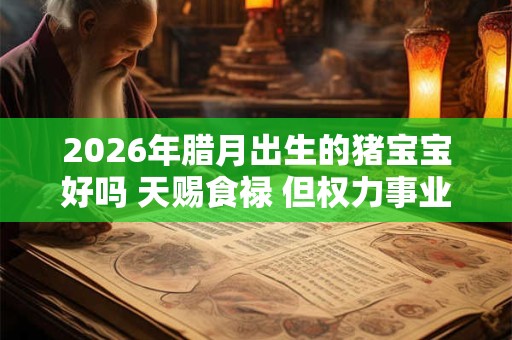 2026年腊月出生的猪宝宝好吗 天赐食禄 但权力事业受阻
