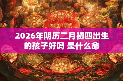 2026年阴历二月初四出生的孩子好吗 是什么命 2026年阴历二月初四出生的孩子好吗 是什么命