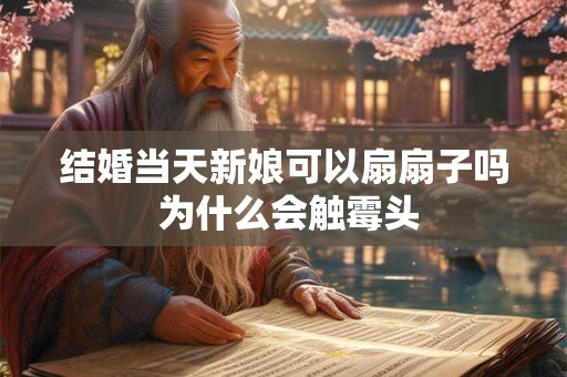 结婚当天新娘可以扇扇子吗 为什么会触霉头 结婚当天新娘可以扇扇子吗 为什么会触霉头