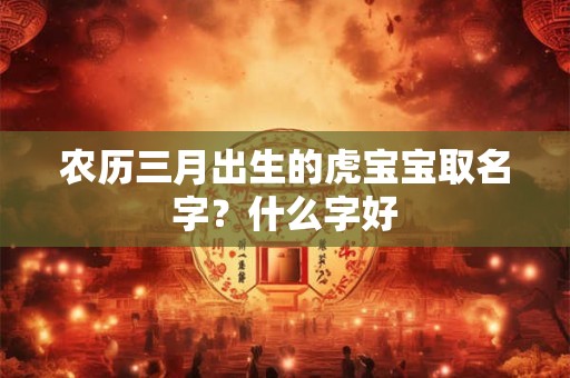 农历三月出生的虎宝宝取名字?什么字好 农历三月出生的虎宝宝取名字?什么字好