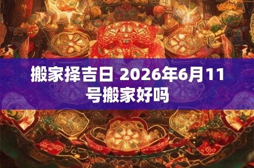 搬家择吉日 2026年6月11号搬家好吗 搬家择吉日 2026年6月11号搬家好吗
