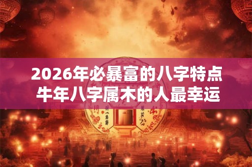 2026年必暴富的八字特点 牛年八字属木的人最幸运 2026年必暴富的八字特点 牛年八字属木的人最幸运