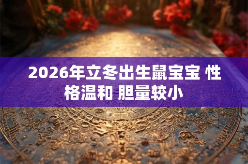 2026年立冬出生鼠宝宝 性格温和 胆量较小