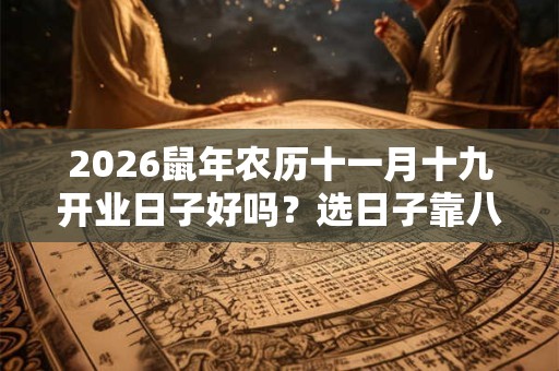 2026鼠年农历十一月十九开业日子好吗？选日子靠八字五行