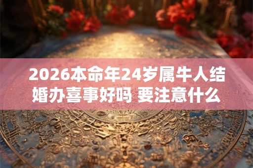 2026本命年24岁属牛人结婚办喜事好吗 要注意什么 2026本命年24岁属牛人结婚办喜事好吗 要注意什么