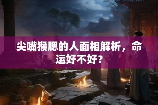 尖嘴猴腮的人面相解析，命运好不好？