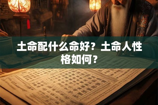 土命配什么命好?土命人性格如何? 土命配什么命好?土命人性格如何?