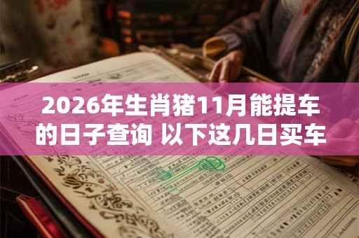 2026年生肖猪11月能提车的日子查询 以下这几日买车为黄道吉日 2026年生肖猪11月能提车的日子查询 以下这几日买车为黄道吉日