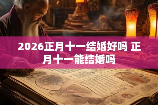 2026正月十一结婚好吗 正月十一能结婚吗 2026正月十一结婚好吗 正月十一能结婚吗