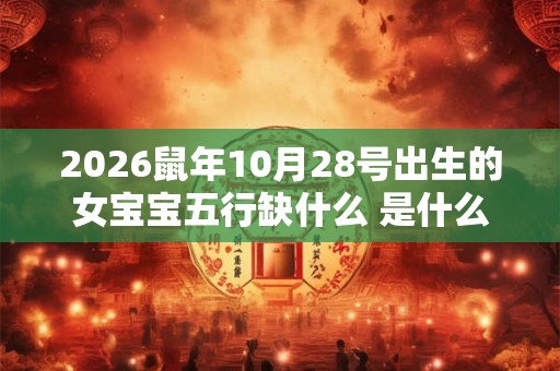 2026鼠年10月28号出生的女宝宝五行缺什么 是什么命 2026鼠年10月28号出生的女宝宝五行缺什么 是什么命