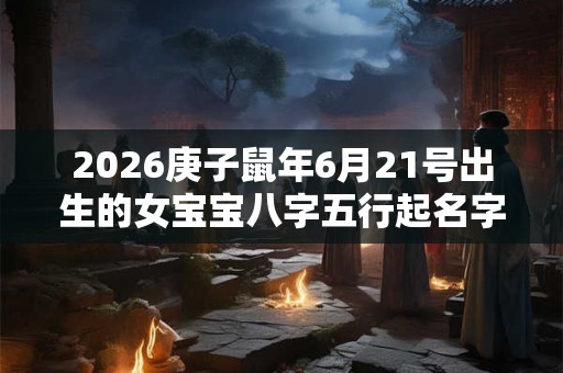 2026庚子鼠年6月21号出生的女宝宝八字五行起名字