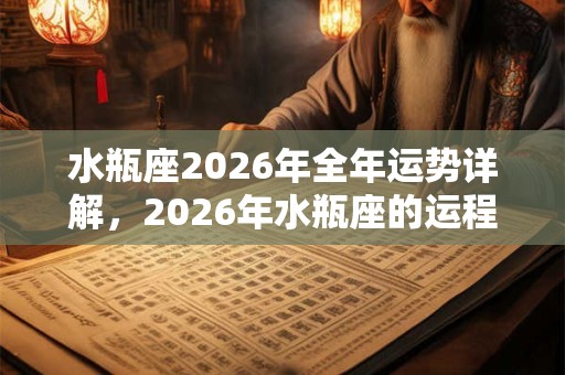 水瓶座2026年全年运势详解,2026年水瓶座的运程完整版 水瓶座2026年全年运势详解,2026年水瓶座的运程完整版