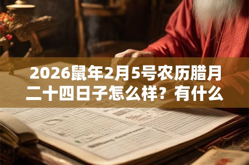 2026鼠年2月5号农历腊月二十四日子怎么样?有什么风俗 2026鼠年2月5号农历腊月二十四日子怎么样?有什么风俗
