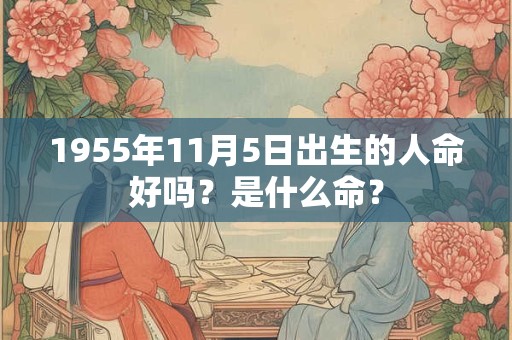 1955年11月5日出生的人命好吗?是什么命? 1955年11月5日出生的人命好吗?是什么命?