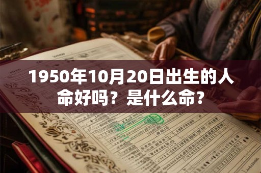 1950年10月20日出生的人命好吗?是什么命? 1950年10月20日出生的人命好吗?是什么命?