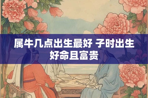 属牛几点出生最好 子时出生好命且富贵 属牛几点出生最好 子时出生好命且富贵