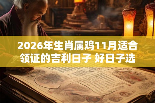 2026年生肖属鸡11月适合领证的吉利日子 好日子选择看八字 2026年生肖属鸡11月适合领证的吉利日子 好日子选择看八字