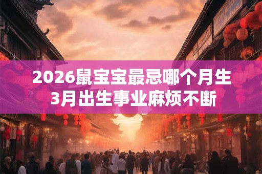 2026鼠宝宝最忌哪个月生 3月出生事业麻烦不断 2026鼠宝宝最忌哪个月生 3月出生事业麻烦不断