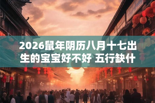 2026鼠年阴历八月十七出生的宝宝好不好 五行缺什么 2026鼠年阴历八月十七出生的宝宝好不好 五行缺什么