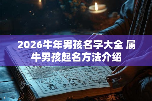 2026牛年男孩名字大全 属牛男孩起名方法介绍