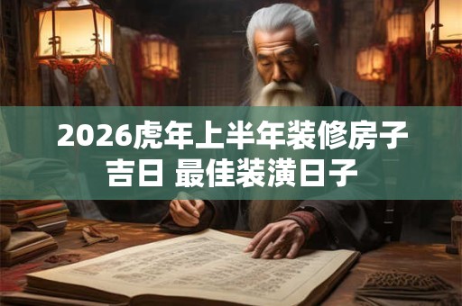 2026虎年上半年装修房子吉日 最佳装潢日子 2026虎年上半年装修房子吉日 最佳装潢日子