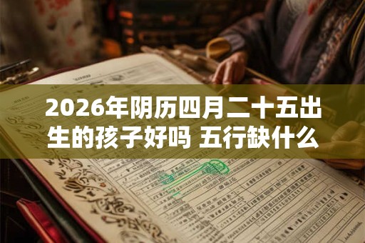 2026年阴历四月二十五出生的孩子好吗 五行缺什么 2026年阴历四月二十五出生的孩子好吗 五行缺什么