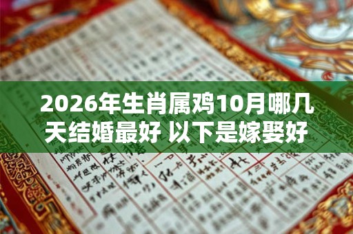2026年生肖属鸡10月哪几天结婚最好 以下是嫁娶好日子