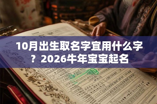 10月出生取名字宜用什么字?2026牛年宝宝起名 10月出生取名字宜用什么字?2026牛年宝宝起名