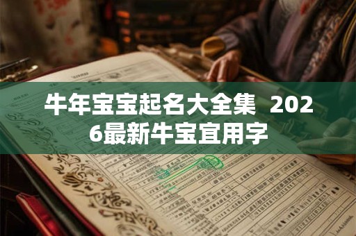 牛年宝宝起名大全集  2026最新牛宝宜用字