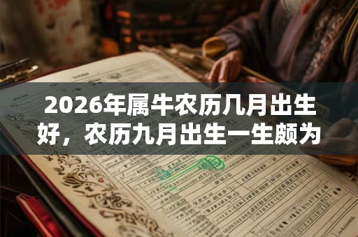 2026年属牛农历几月出生好，农历九月出生一生颇为顺利