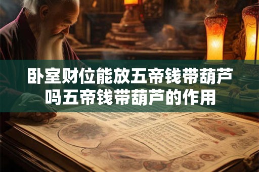 卧室财位能放五帝钱带葫芦吗五帝钱带葫芦的作用 卧室财位能放五帝钱带葫芦吗五帝钱带葫芦的作用