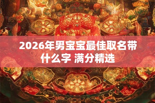 2026年男宝宝最佳取名带什么字 满分精选 2026年男宝宝最佳取名带什么字 满分精选