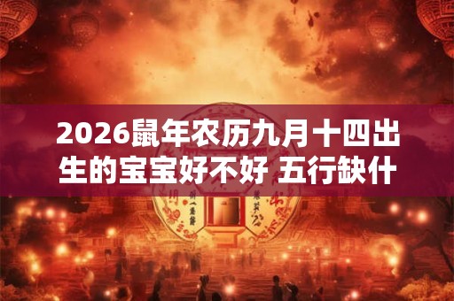 2026鼠年农历九月十四出生的宝宝好不好 五行缺什么