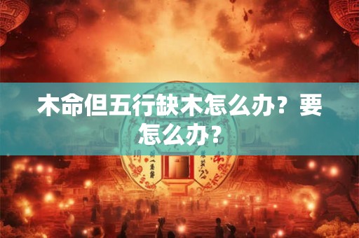 木命但五行缺木怎么办？要怎么办？