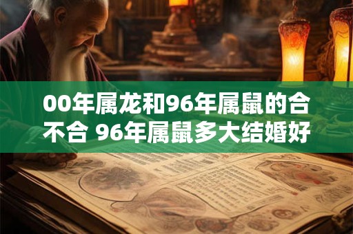 00年属龙和96年属鼠的合不合 96年属鼠多大结婚好