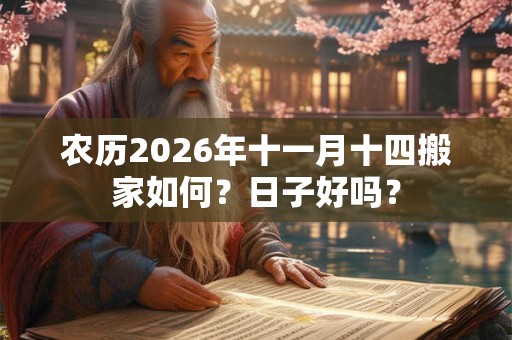 农历2026年十一月十四搬家如何？日子好吗？