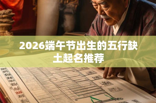 2026端午节出生的五行缺土起名推荐 2026端午节出生的五行缺土起名推荐