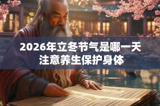 2026年立冬节气是哪一天 注意养生保护身体 2026年立冬节气是哪一天 注意养生保护身体