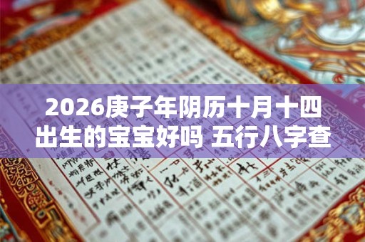 2026庚子年阴历十月十四出生的宝宝好吗 五行八字查询 2026庚子年阴历十月十四出生的宝宝好吗 五行八字查询