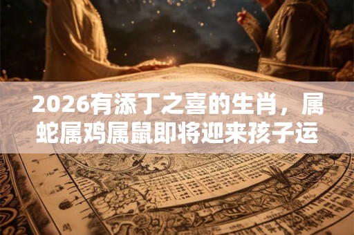 2026有添丁之喜的生肖，属蛇属鸡属鼠即将迎来孩子运