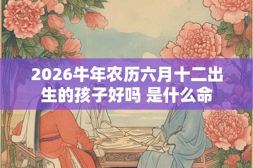 2026牛年农历六月十二出生的孩子好吗 是什么命 2026牛年农历六月十二出生的孩子好吗 是什么命