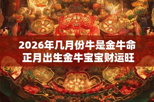 2026年几月份牛是金牛命 正月出生金牛宝宝财运旺盛 2026年几月份牛是金牛命 正月出生金牛宝宝财运旺盛