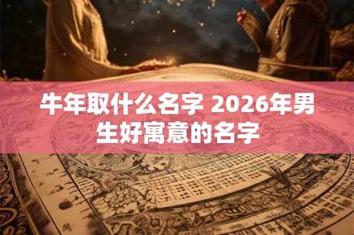 牛年取什么名字 2026年男生好寓意的名字 牛年取什么名字 2026年男生好寓意的名字