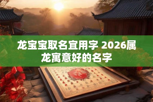 龙宝宝取名宜用字 2026属龙寓意好的名字 龙宝宝取名宜用字 2026属龙寓意好的名字